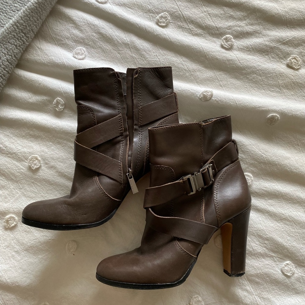 vince camuto ankle booties